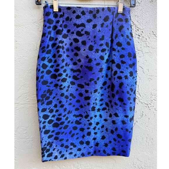 Gianni Versace Couture VTG Womens Leopard Print Glam Mobwife Pencil Skirt - Picture 2 of 10